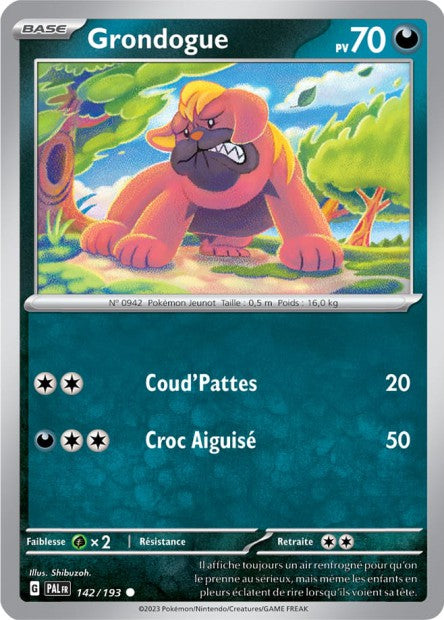 142/193 - Grondogue - EV02 Évolutions à Paldea