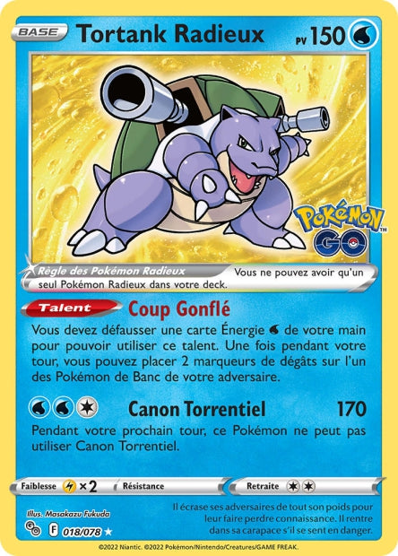 018/078 - Tortank Radieux - EB10.5 Pokémon GO