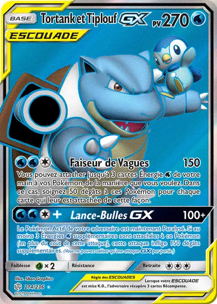 214/236 - Tortank et Tiplouf GX - Eclipse Cosmique