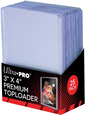 Ultra Pro - Sleeves - Renforcées - Toploader x25 - 3x4" Clear Premium