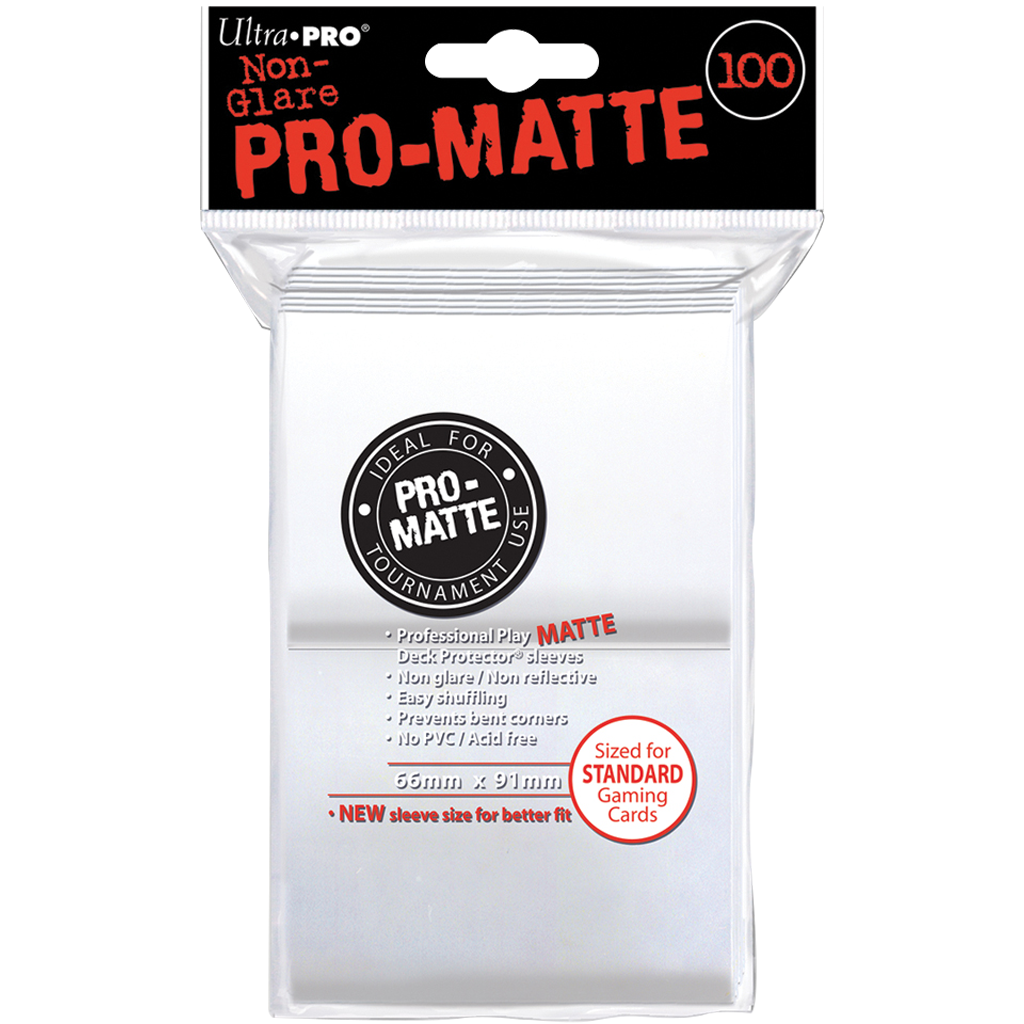 Ultra Pro - Sleeves PRO-Matte - Standard x100 - Blanc