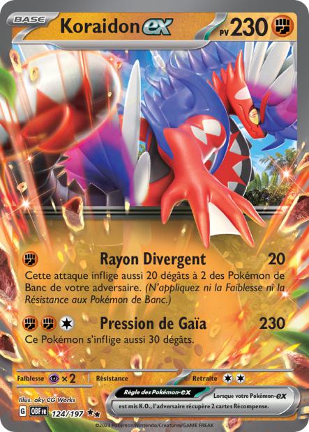 124/197 - Koraidon ex - EV03 Flammes Obsidiennes