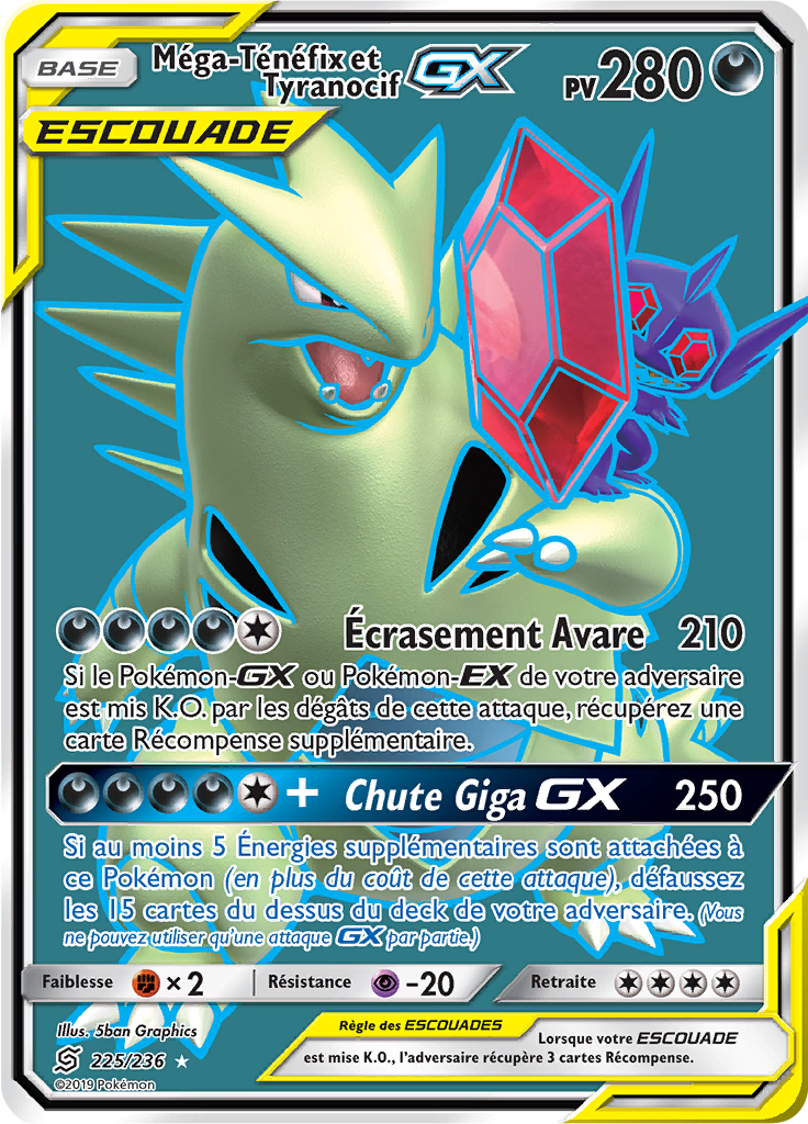 225/236 - Mega Tenefix et Tyranocif Gx - Harmonie des Esprits