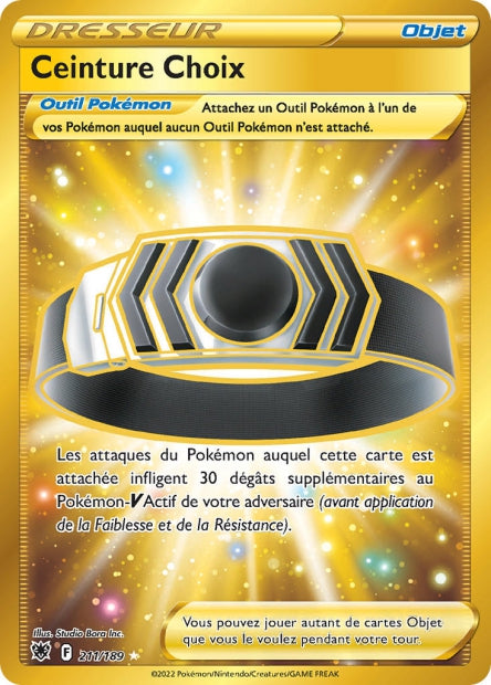 211/189 - Ceinture Choix - EB10 Astres Radieux