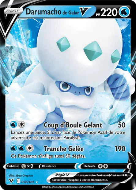 036/185 - Darumacho de Galar V - EB4 Voltage Éclatant
