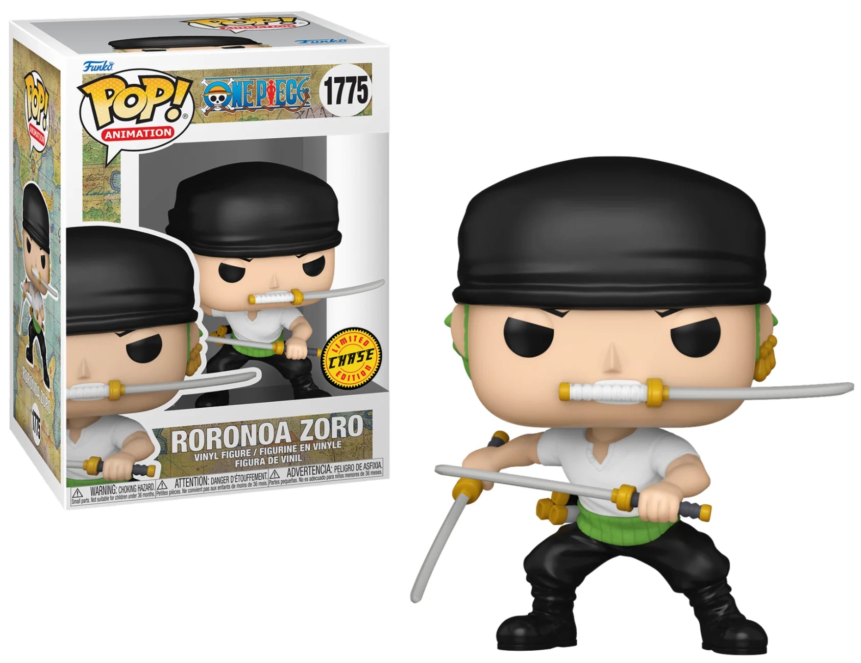 FUNKO - POP OP N° 1775 - Zoro avec Chase