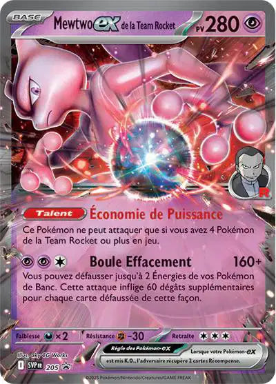 SVP205 - Mewtwo ex de la Team Rocket - PROMO