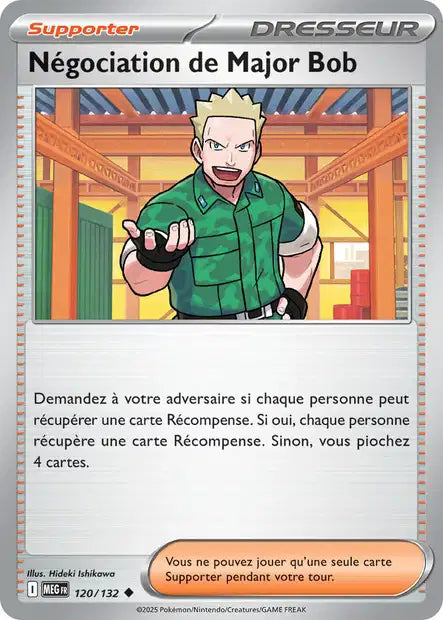 120/132 - Négociation de Major Bob - ME01 Méga-Évolution