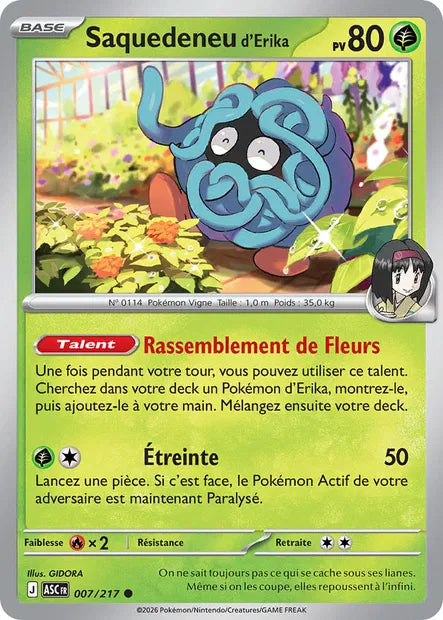 007/217 - Saquedeneu d'Erika - ME2.5 Héros Transcendants
