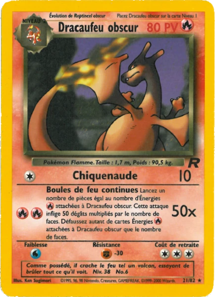 21/82 - Dracaufeu Obscur - Team Rocket
