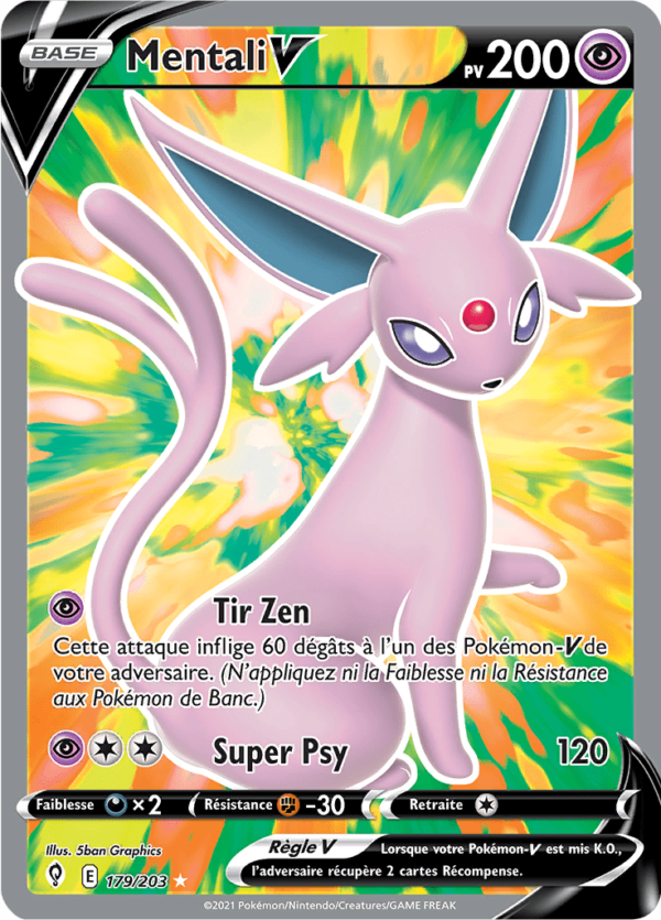 179/203 - Mentali V - EB7 Evolution Celeste
