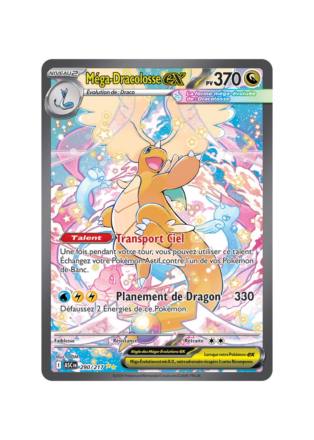 290/217 - Mega Dracolosse Ex - ME2.5 Héros Transcendants