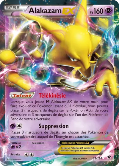 25/124 - Alakazam Ex - XY Impact des Destins