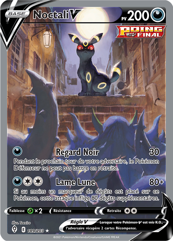 189/203 - Noctali V - EB7 Evolution Celeste