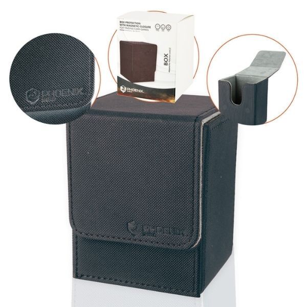 Phoenix Shield - Box Protection avec aimant Noir