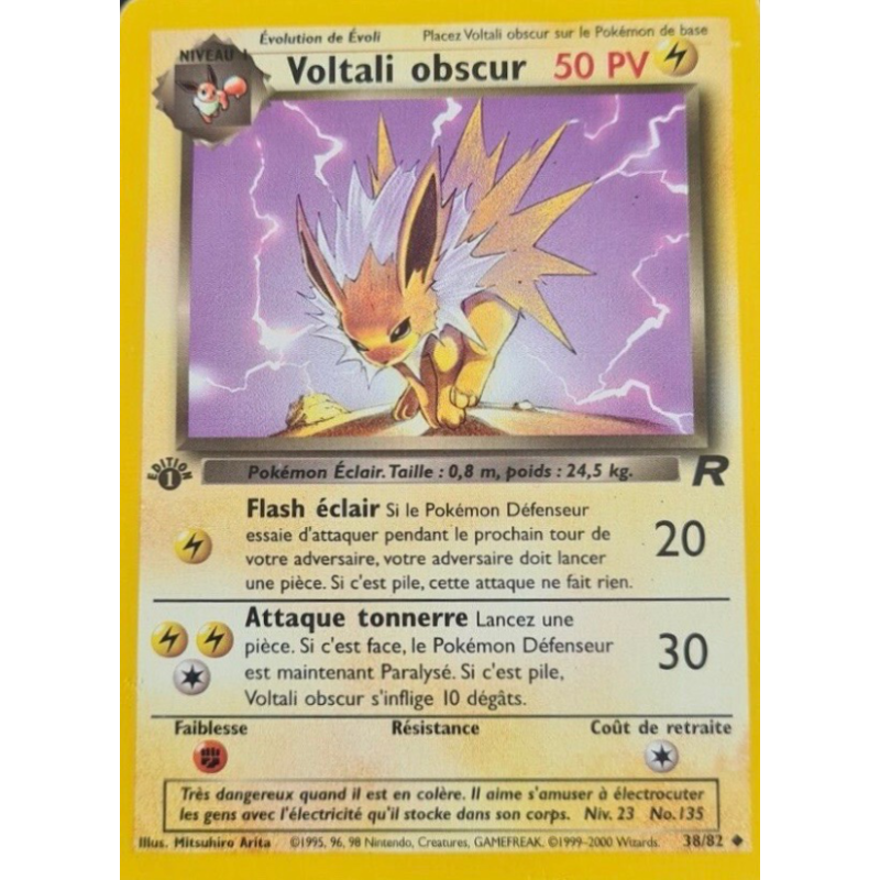 38/82 - Voltali obscur - Team Rocket