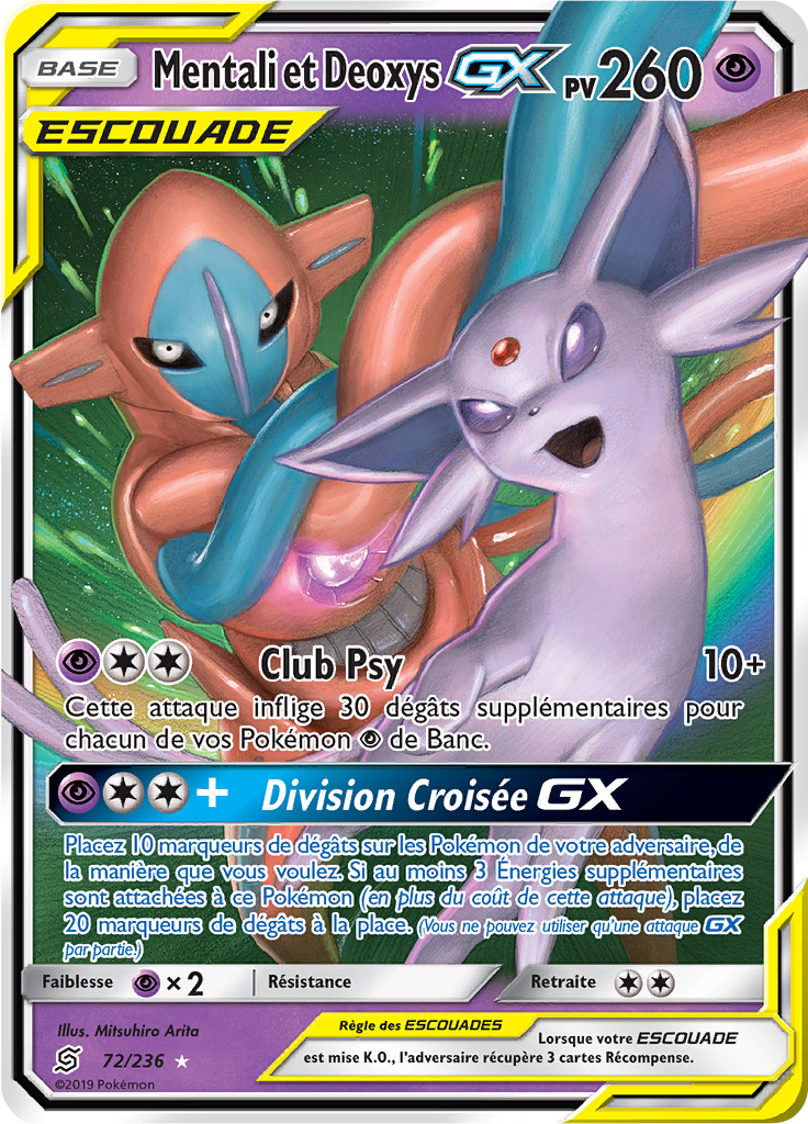 72/236 - Mentali et Deoxys GX - Harmonie des Esprits