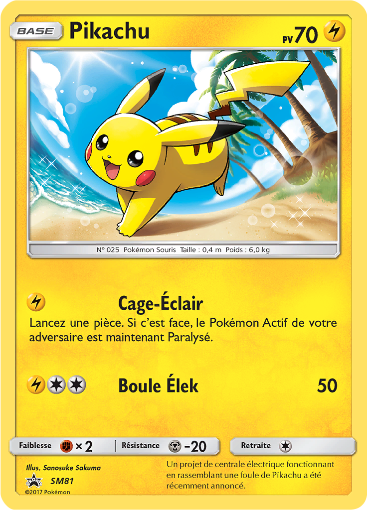 SM81 - Pikachu - Promo Soleil et Lune