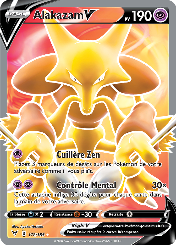 172/185 - Alakazam V - EB4 Voltage Éclatant