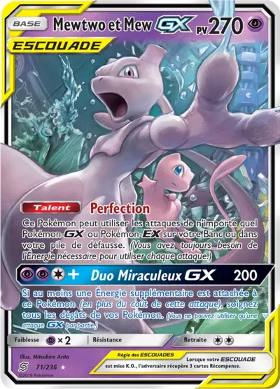 71/236 - Mewtwo et Mew Gx - Harmonie des Esprits
