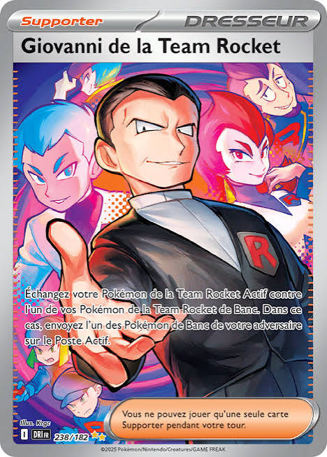 238/182 - Giovanni de la Team Rocket - EV10 Rivalités Destinées