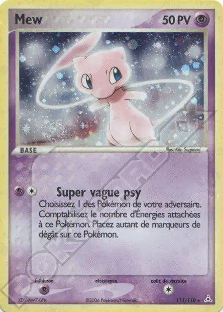 111/110 - Mew Non Holo - EX Fantômes Holon