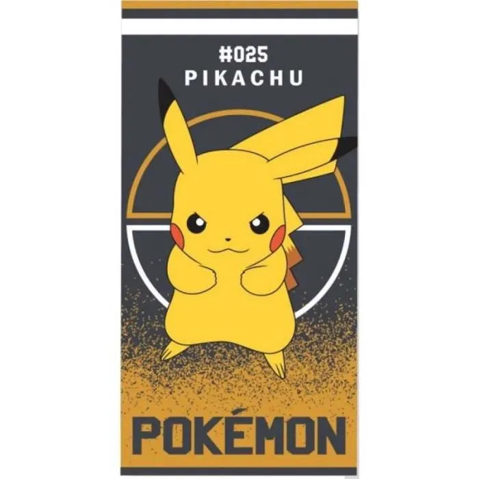 Serviette de plage 70x140 - Pikachu - 2 coloris disponibles