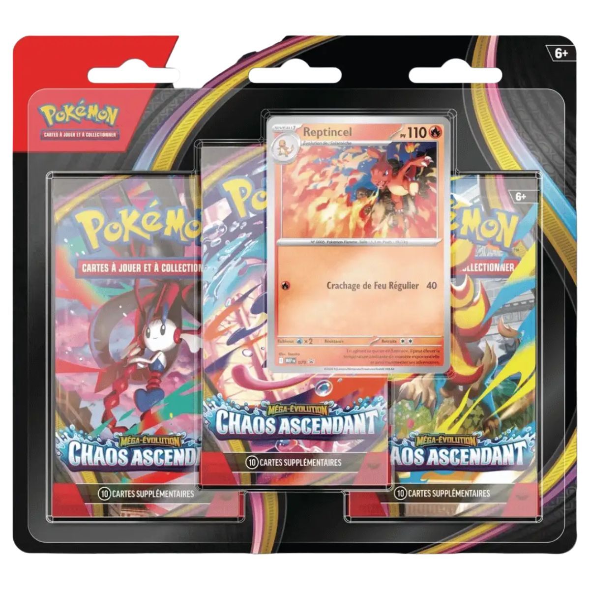 Tripack - Méga-Évolution - Chaos Ascendant ME04 🇫🇷 (illustration aléatoire)