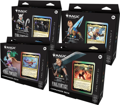 Lot de 4 DECKS COMMANDER - MTG: FINAL FANTASY 🇫🇷
