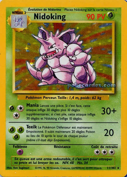 BS11 - Nidoking Holo - Set de Base ED1