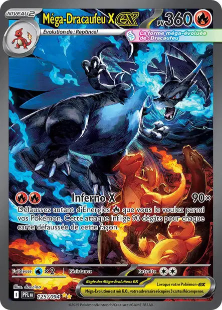 125/94 - Mega Dracaufeu Ex  - ME02 Flammes Fantasmagoriques