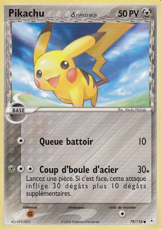 79/110 - Pikachu Reverse - Ex Fantomes Holon