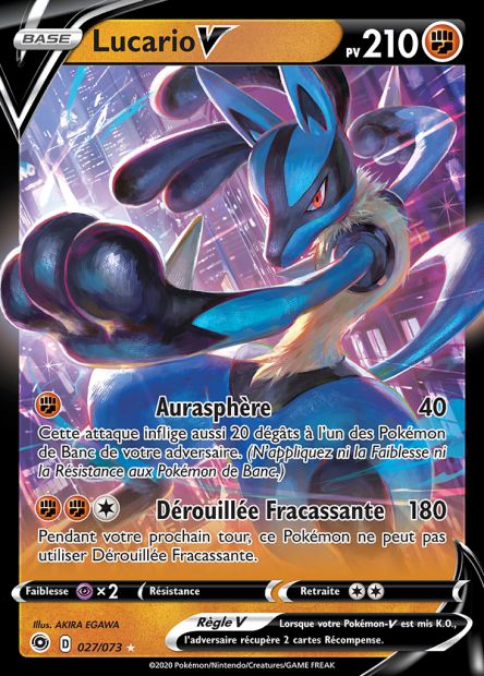 027/073 - Lucario-V - EB3.5 La Voie du Maître