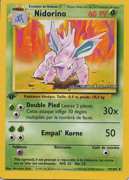 BS37 - Nidorino - Set de Base ED1