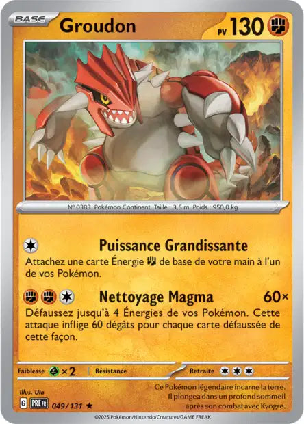 049/131 - Groudon - EV8.5 Évolutions Prismatiques