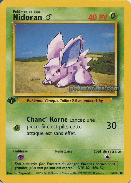 BS55 - Nidoran M - Set de Base ED1