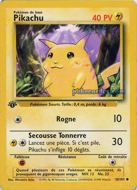 BS58 - Pikachu - Set de Base ED1
