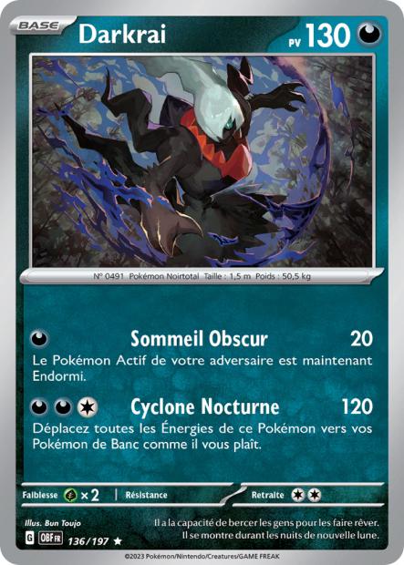 136/197 - Darkrai - EV03 Flammes Obsidiennes