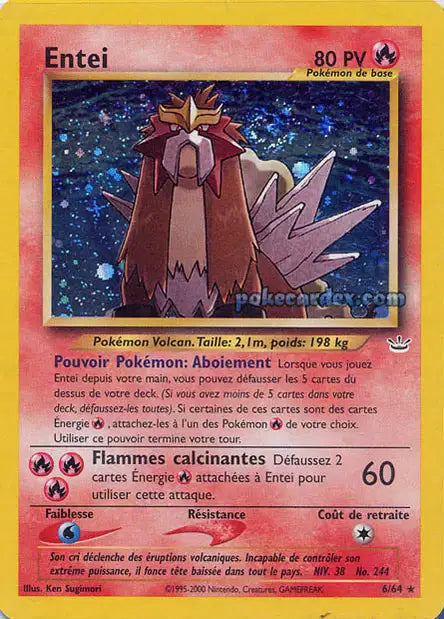 NEO - Entei Holo - Neo Revelation ED2
