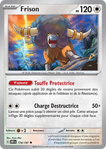 174/197 - Frison - EV03 Flammes Obsidiennes