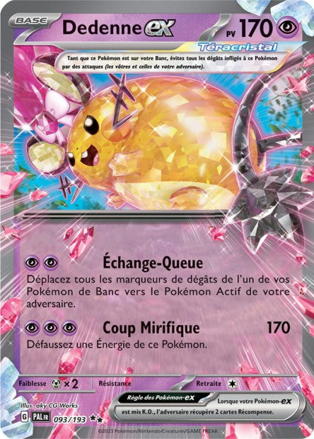 093/193 - Dedenne ex - EV02 Évolutions à Paldea
