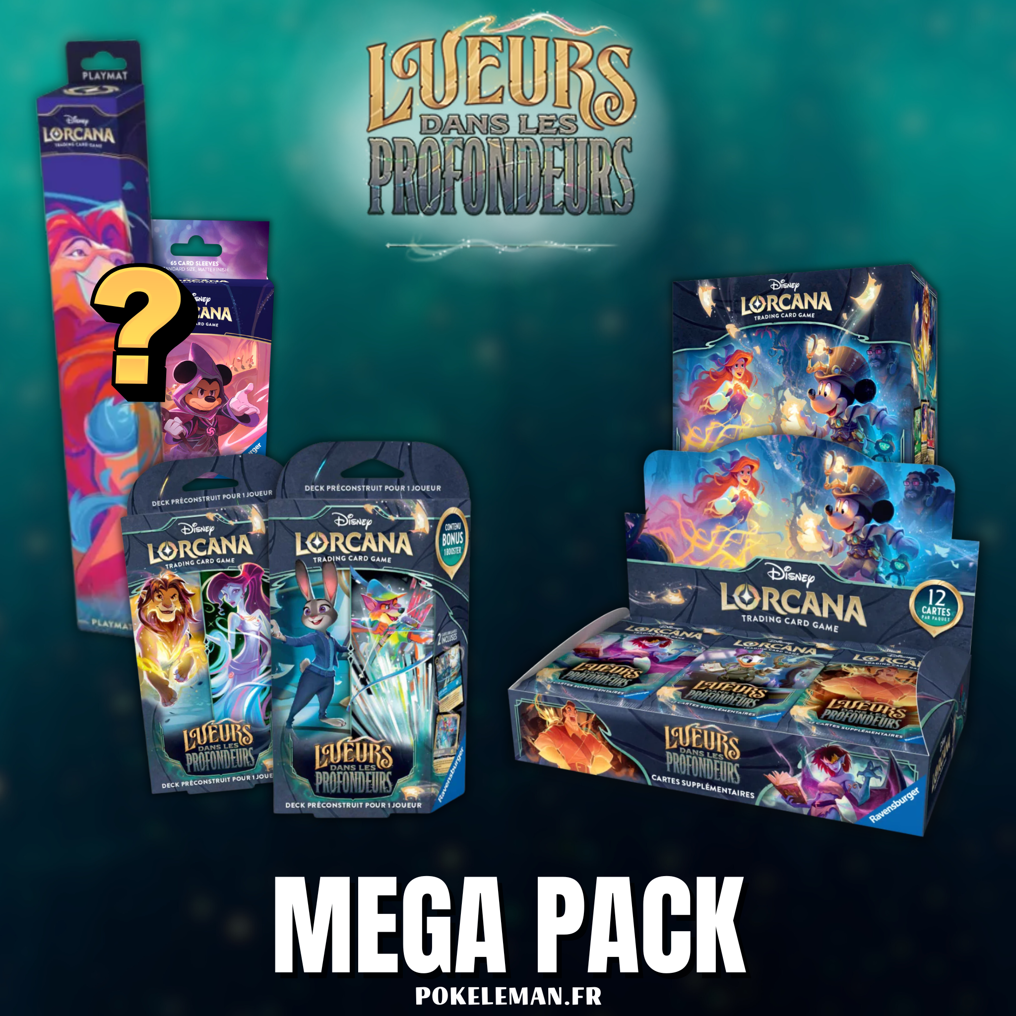 MEGA PACK - Disney Lorcana - Chapitre 10 - Lueurs dans les Profondeurs 🇫🇷