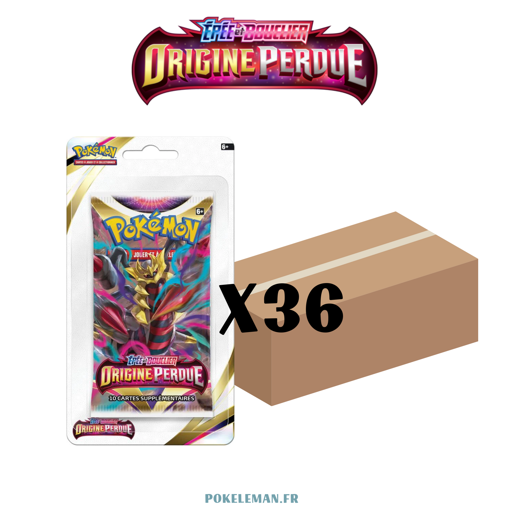 Carton de 36 boosters sous blister - EB11 Épée et Bouclier - Origine Perdue 🇫🇷