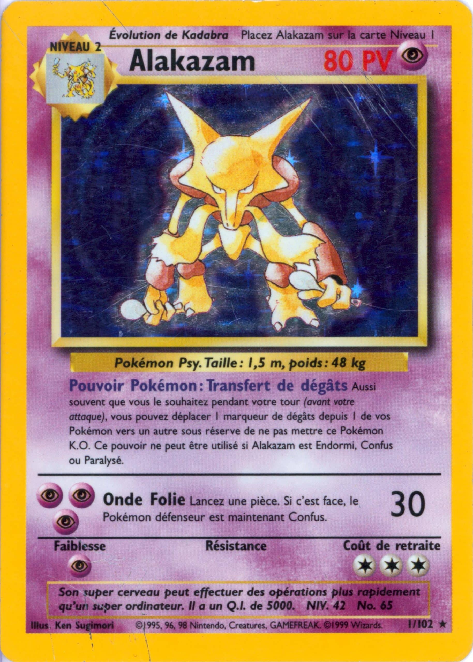 BS1 - Alakazam Holo - Set de Base ED2
