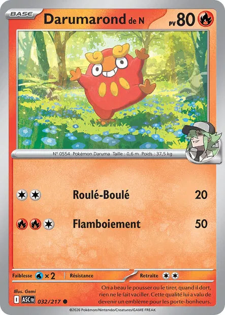 032/217 - Darumarond de N - ME2.5 Héros Transcendants