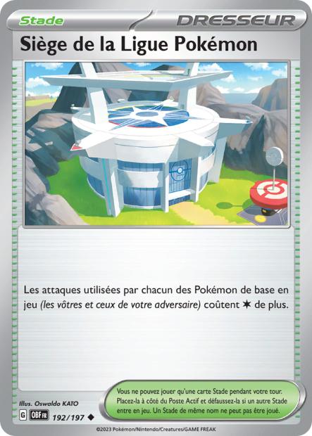 192/197 - Siège de la Ligue Pokémon - EV03 Flammes Obsidiennes