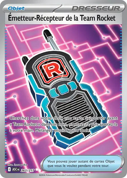 263/217 - Émetteur-Récepteur de la Team Rocket - ME2.5 Héros Transcendants