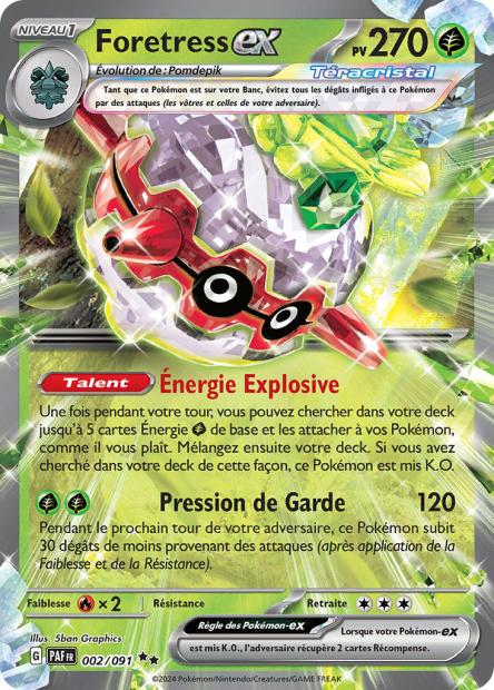 002/91 - Foretress ex - EV4.5 Destinées de Paldea
