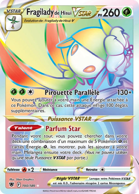 190/189 - Fragilady de Hisui-VSTAR - EB10 Astres Radieux
