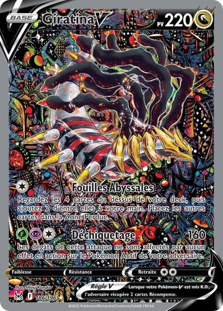 186/196 - Giratina-V - EB11 Origine Perdue